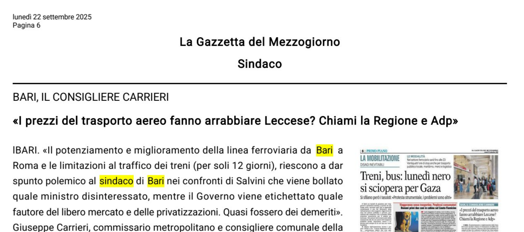 i prezzi del trasporto aereo fanno arrabbiare leccese? chiami la regione e adp immagine