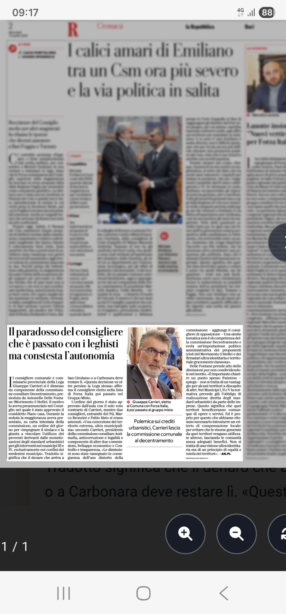 il paradosso del consigliere che passa coi leghisti immagine